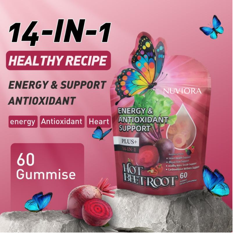 Nuviora® Beetroot Energy & Circulation Gummies