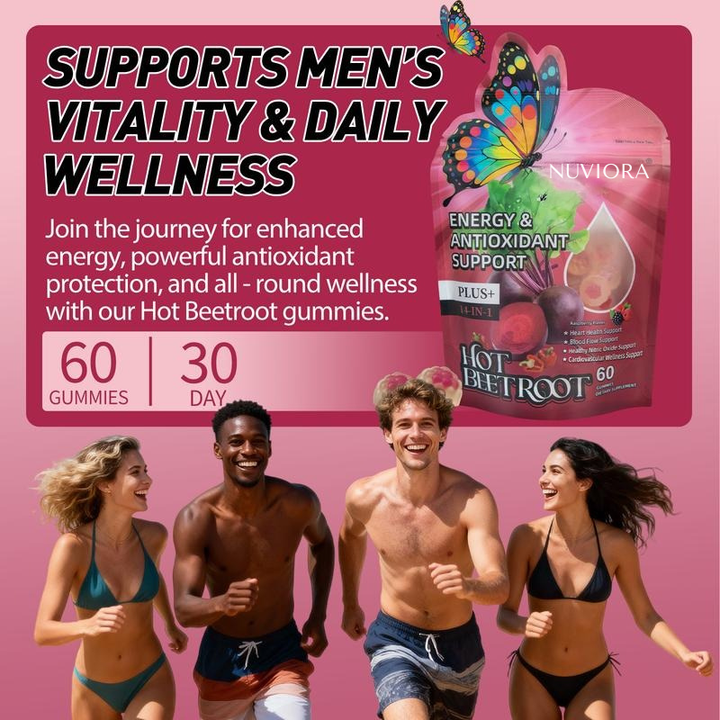 Nuviora® Beetroot Energy & Circulation Gummies